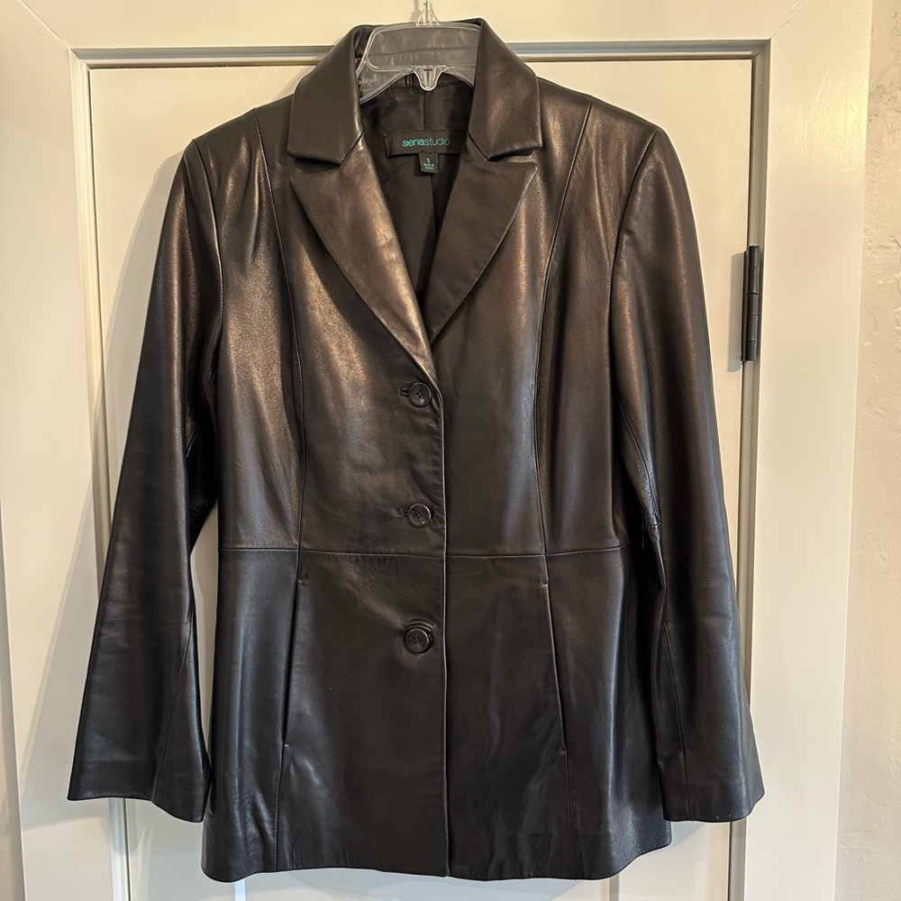 Siena Studio Black Leather Jacket